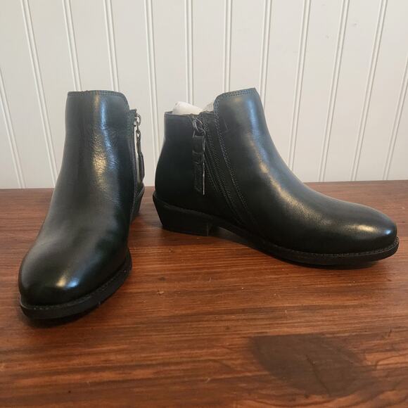 SoftWalk Women's Size 5.5‎ Dark Forest Green Leather Ankle Boots S2364-380 New - Picture 5 of 5